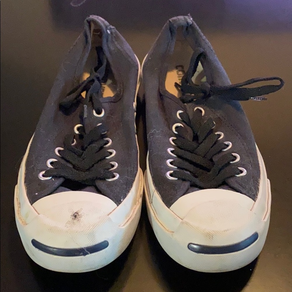 Converse Jack Purcells Size 6 Black Shoes